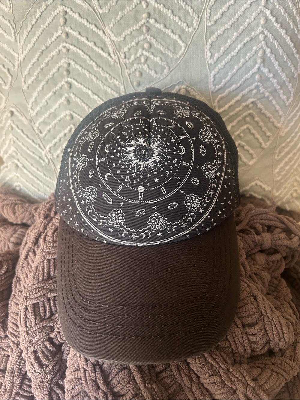 Billabong Cap with Black Celestial Print